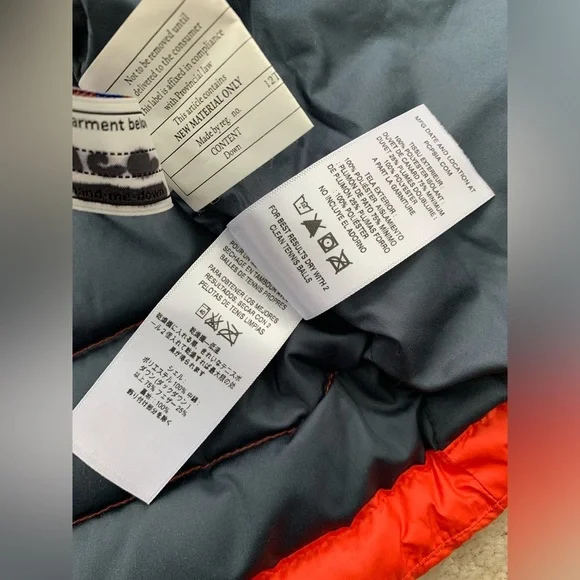 Patagonia Size L, 12, Orange Down Sweater Puffer Vest - Picture 10 of 11